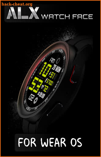 ALX07 LCD Digital Watch Face screenshot