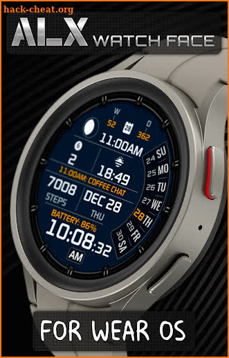 ALX08 Digital Watch Face screenshot