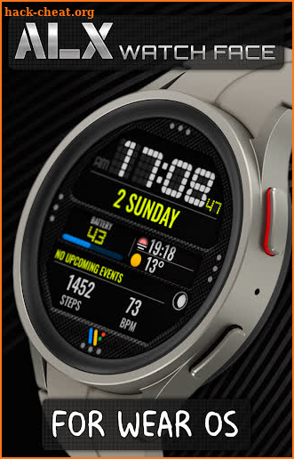 ALX08 LCD Digital Watch Face screenshot