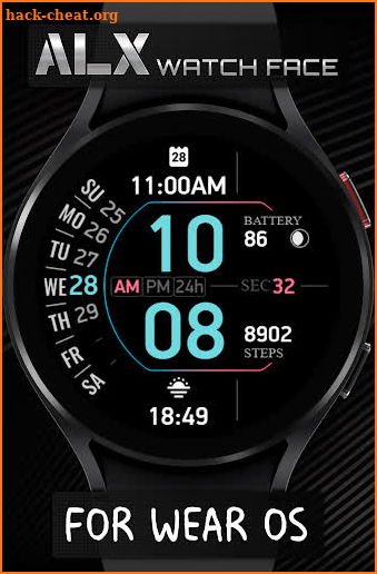 ALX09 Digital Watch Face screenshot