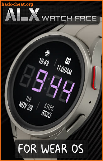 ALX21 LCD Watch Face screenshot