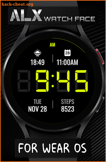 ALX21 LCD Watch Face screenshot