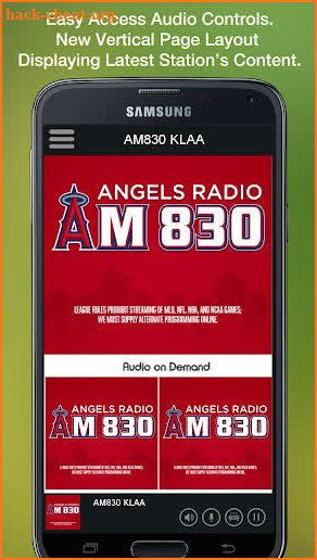AM830 KLAA screenshot