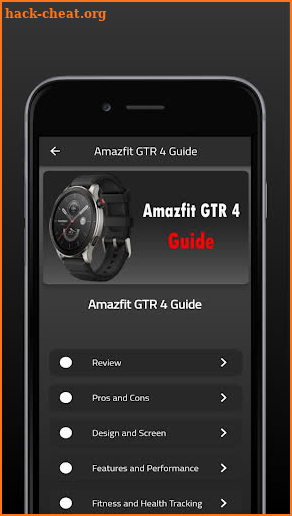 Amazfit GTR 4 Guide screenshot