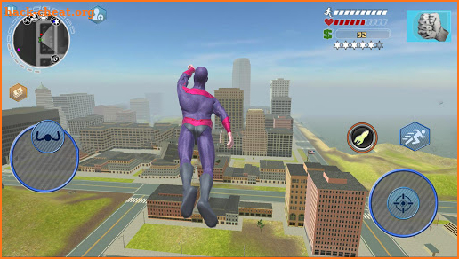 Amazing Bat Rope Hero Mafia Crime Battle City screenshot