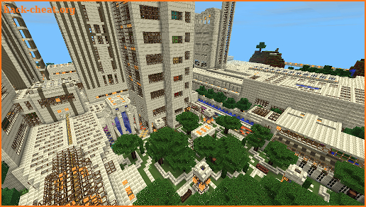 Amazing Big Craft: Modern White City Creation Map screenshot