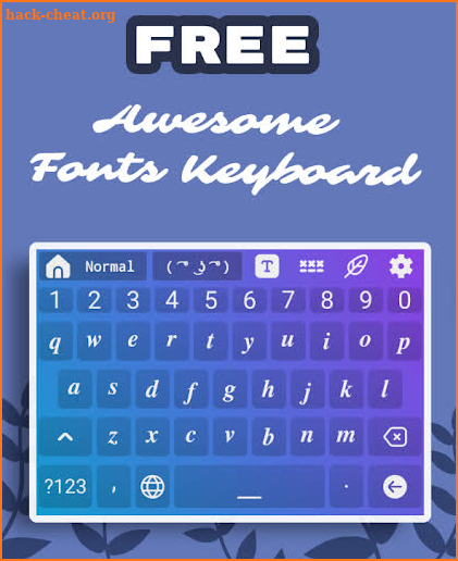 Amazing Fonts Keyboard screenshot
