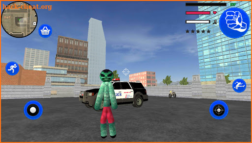 Amazing Hulk Stickman Rope Hero Gangstar Crime screenshot