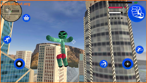Amazing Hulk Stickman Rope Hero Gangstar Crime screenshot