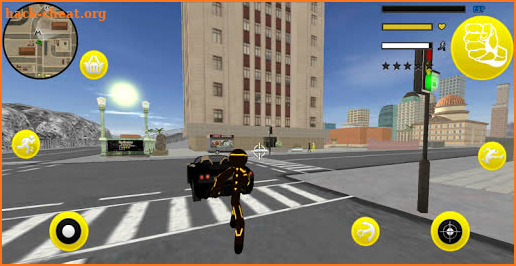 Amazing Neon Iron Stickman Rope Hero Gangstar City screenshot