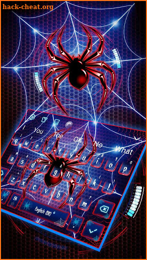 Amazing Neon Spider Keyboard screenshot
