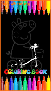 Amazing Pepo - Kids Pig Game Coloring Book screenshot