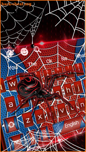 Amazing Spider Web Keyboard Theme screenshot