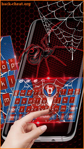 Amazing Spider Web Keyboard Theme screenshot