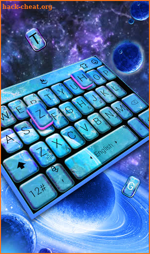 Amazing Whirlpool Galaxy Keyboard Theme screenshot