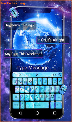 Amazing Whirlpool Galaxy Keyboard Theme screenshot