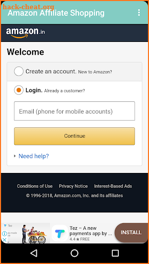Amazon Affiliate Shopping App screenshot
