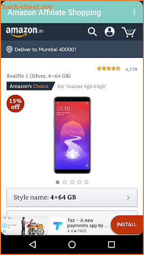 Amazon Affiliate Shopping App screenshot