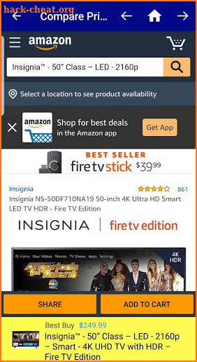 Amazon BestBuy Price Match screenshot