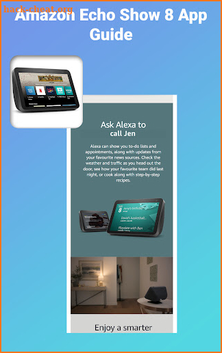 Amazon Echo Show 8 App Guide screenshot