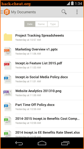 Amazon WorkDocs screenshot