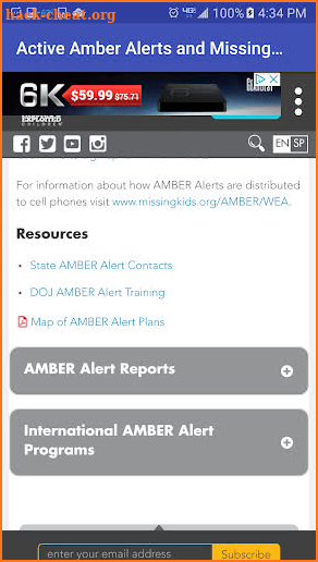Amber Alert and Missing Kids screenshot
