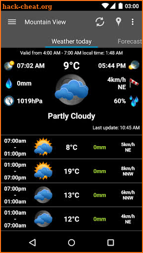 AmberHome Weather Plus screenshot