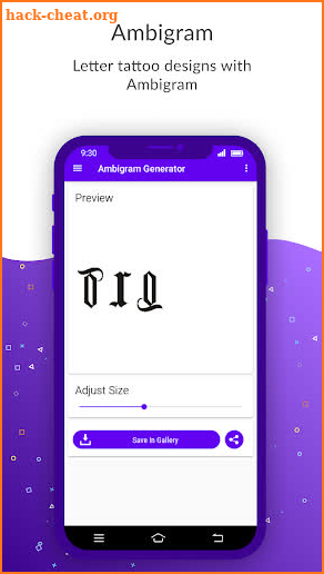 Ambigram Tattoo Generator Studio Pro Free App screenshot