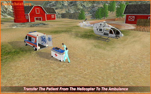 Ambulance Helicopter Game screenshot