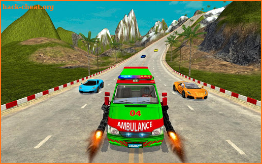 Ambulance Racing Simulator: Car Shooting screenshot