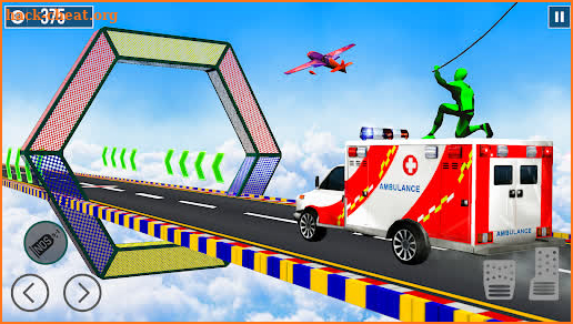 Ambulance Stunts Driving: Mega Ramp GT Racing screenshot