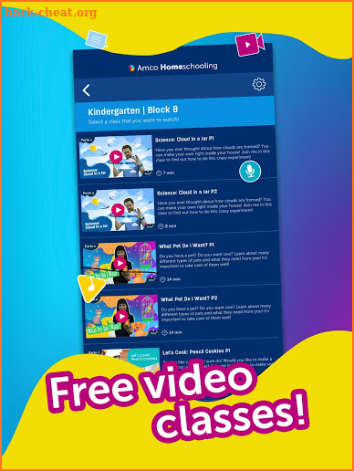 Amco Homeschooling: Free video classes screenshot