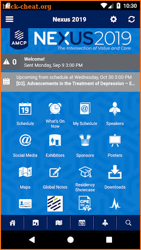 AMCP Events screenshot