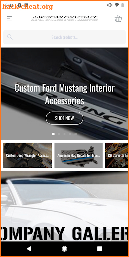 American Car Craft Custom Car Accessories screenshot