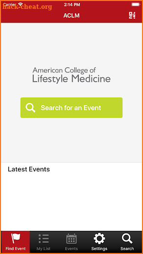 American College of Lifestyle Medicine screenshot
