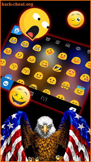 American Eagle Flag Keyboard Theme screenshot