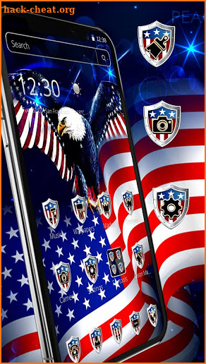 American Flag Eagle Theme screenshot