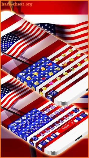 American Flag Emoji Keyboard screenshot
