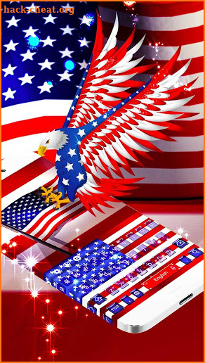 American Flag Emoji Keyboard screenshot