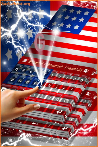 American Flag For Keyboard Theme screenshot