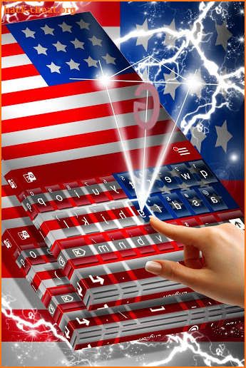 American Flag For Keyboard Theme screenshot