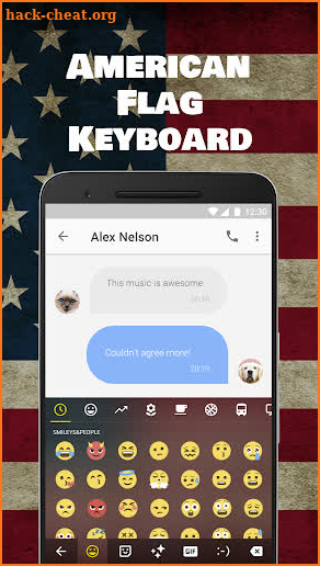 American Flag Keyboard Theme & Emoji Keyboard screenshot
