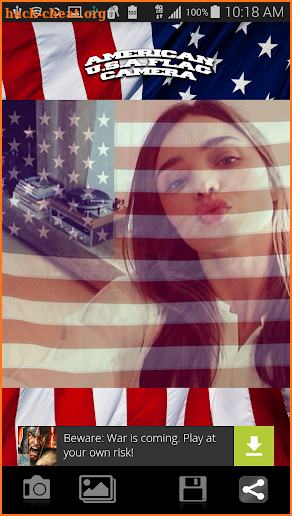 American Flag Picture Filter screenshot