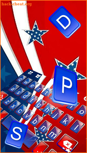 American Flag Stars Keyboard Theme screenshot