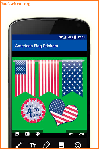 American Flag Stickers screenshot