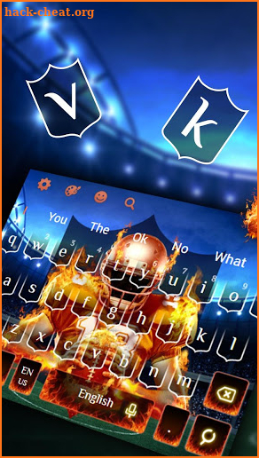American Football Firing Keyboard Theme screenshot