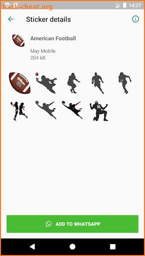 American Football Sticker Pack screenshot