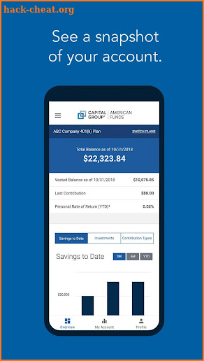 American Funds RKDirect 401k screenshot
