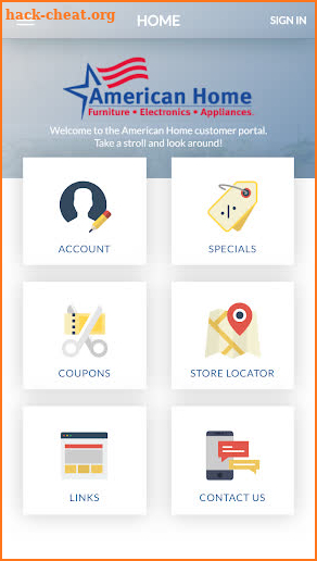 American Home Customer Portal screenshot
