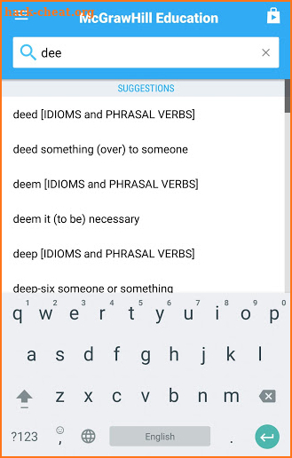 American Idioms & Phrasal Verbs Dictionary screenshot